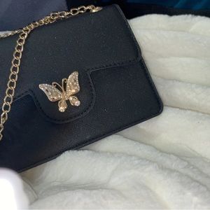 Black crossbody purse